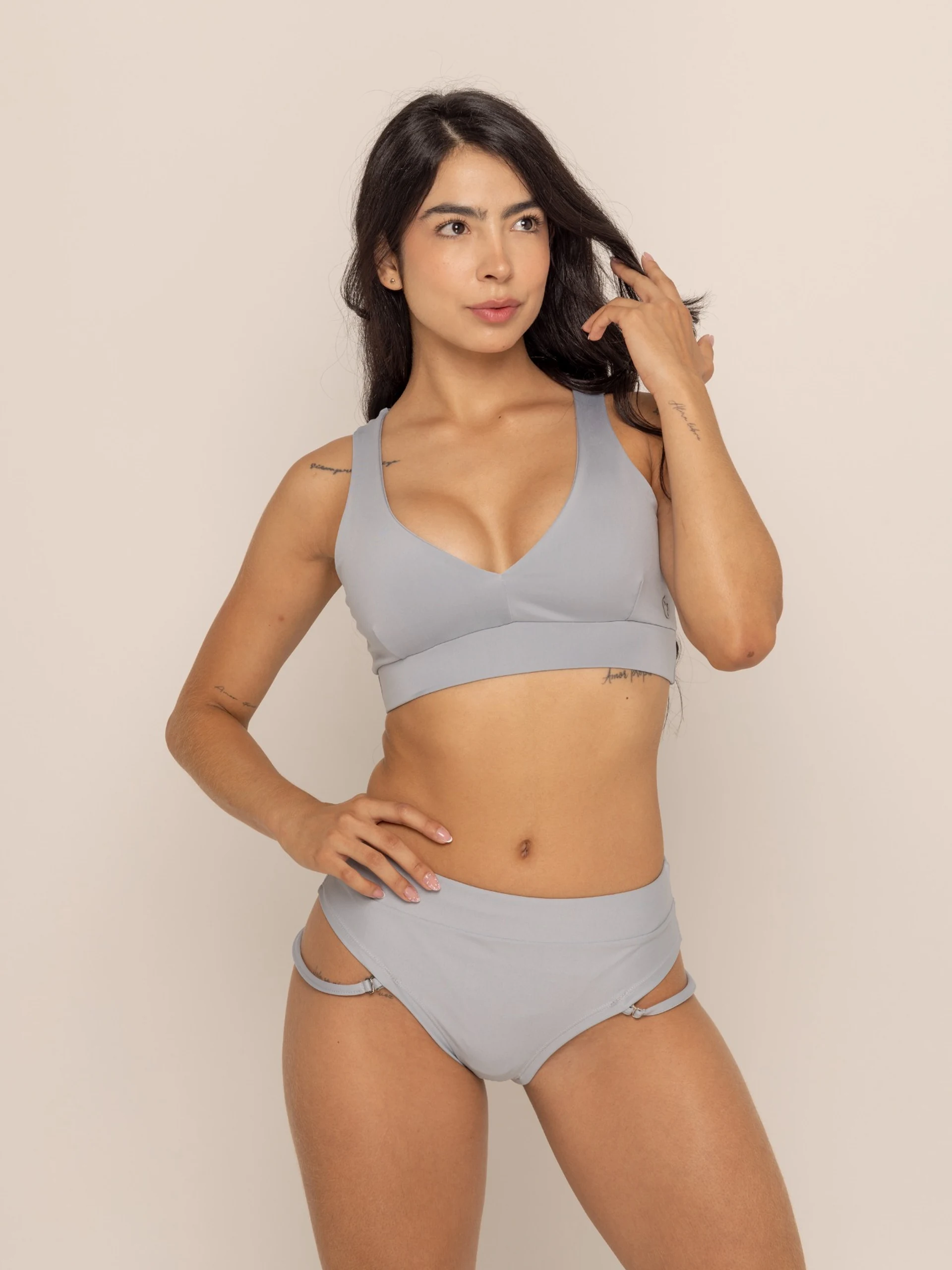 SHORT PRINCES PANTY GRIS HIELO