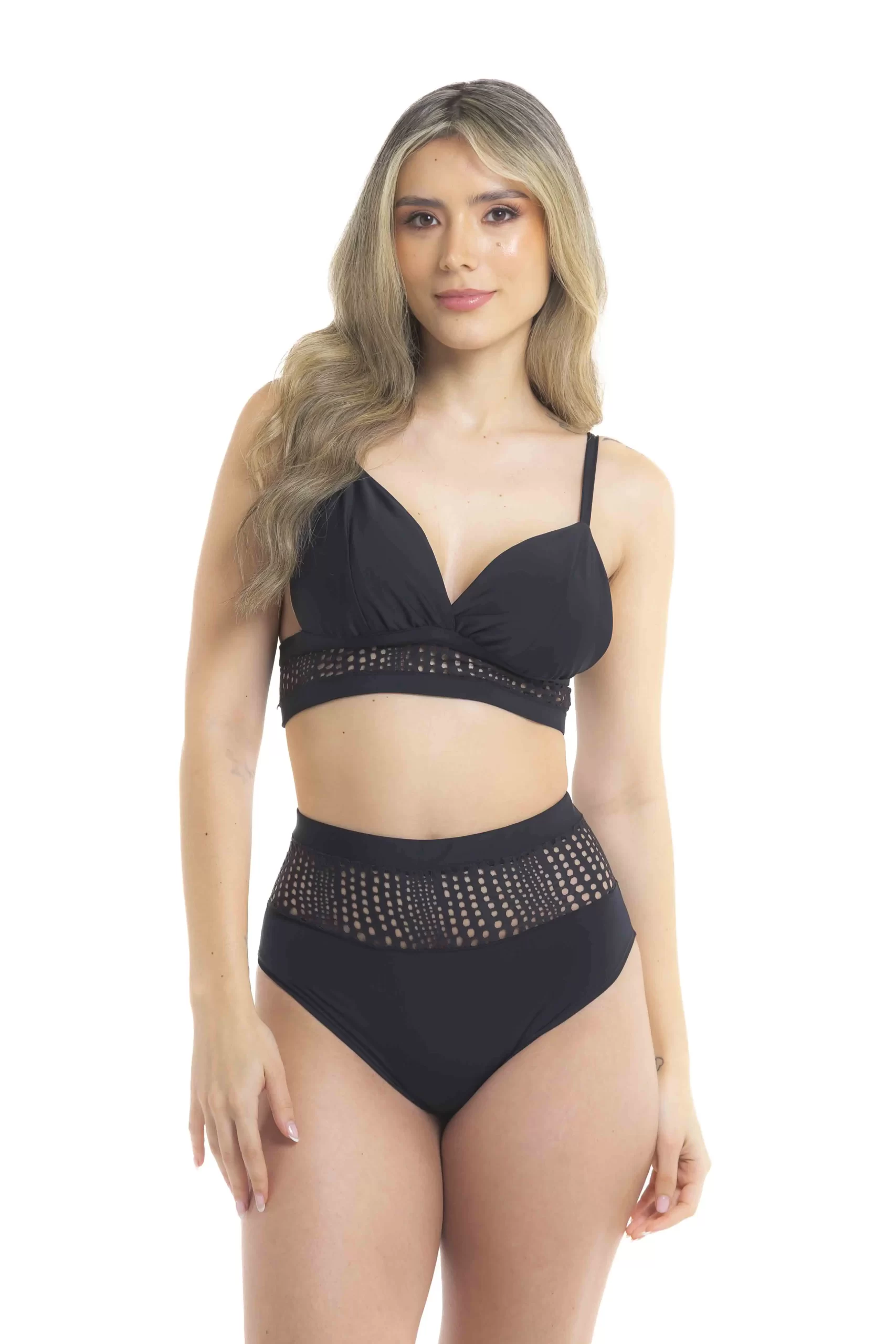 Traje-pole-dance-marufit-- short -negro-malla -medellín- Colombia